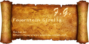 Feuerstein Gizella névjegykártya